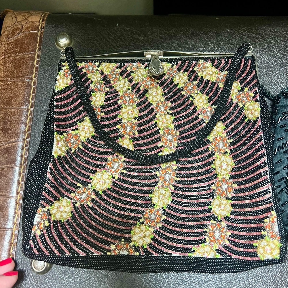 Two beaded Vintage Handbags